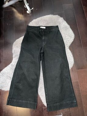 Madewell Black Wide-Leg Jeans